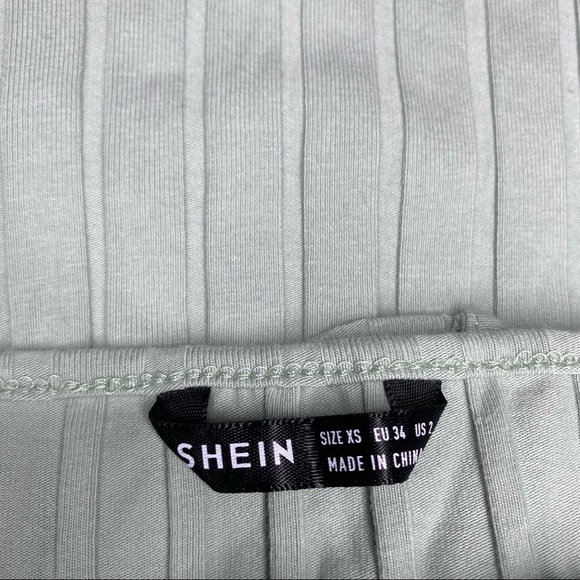 SHEIN Split Hem Rib Knit Dress - Picture 3 of 3